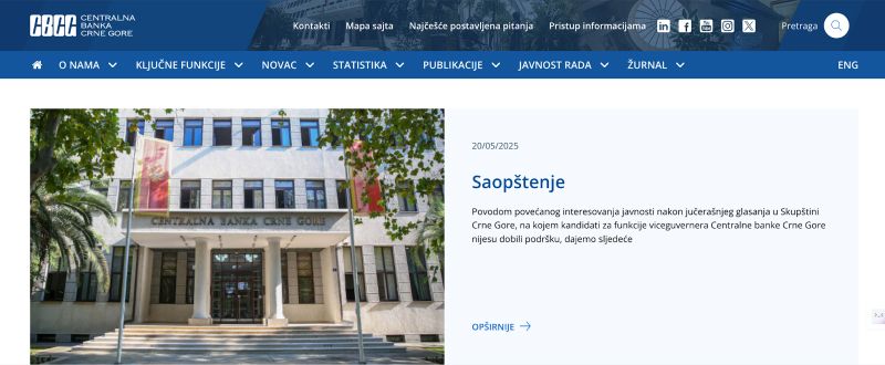 Centralna banka Crne Gore — CBCG