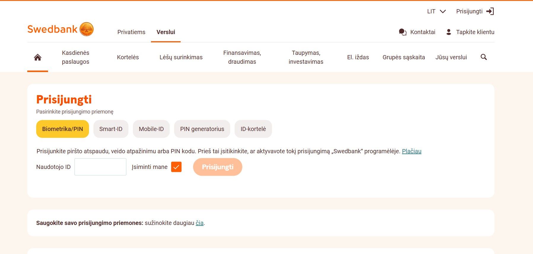 Swedbank 立陶宛官网