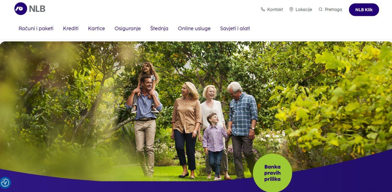 Official website of NLB Banka