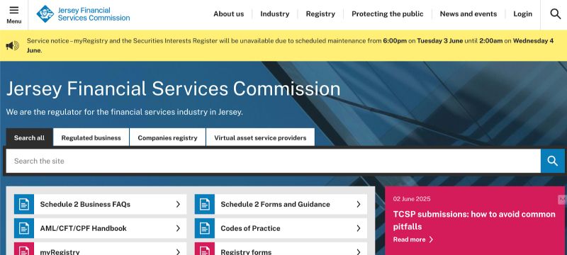 Регуляторні органи, які контролюють фінтех-діяльність у Джерсі