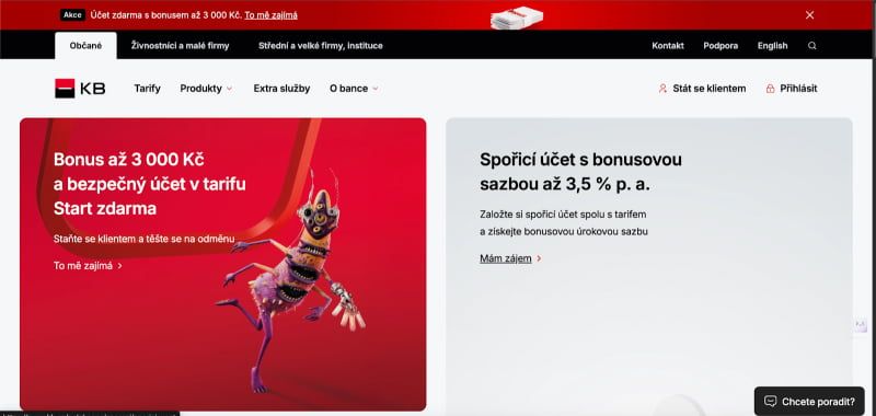 KOMERČNÍ BANKA — ВИБІР КОРПОРАЦІЙ ТА ЕКСПОРТЕРІВ.